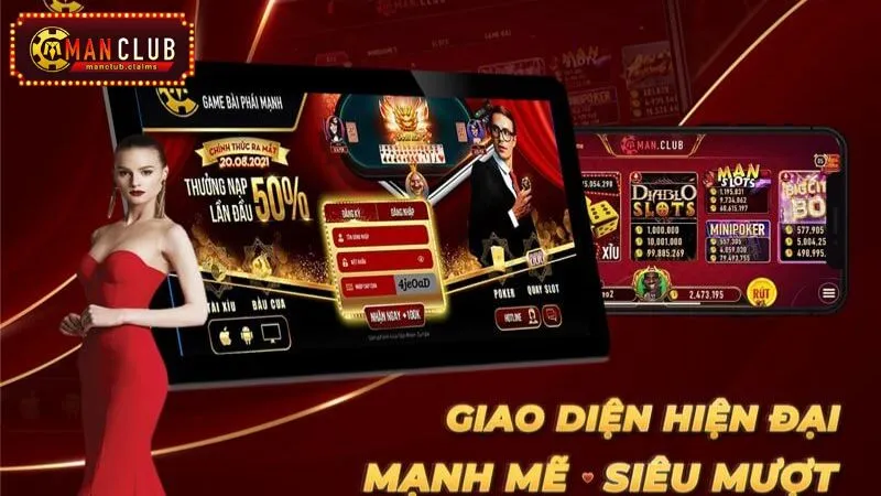 Game bài đổi thưởng ManClub giao diện siêu mượt 