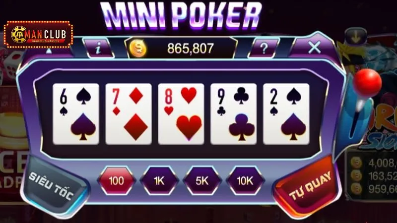 Sảnh game Mini Poker