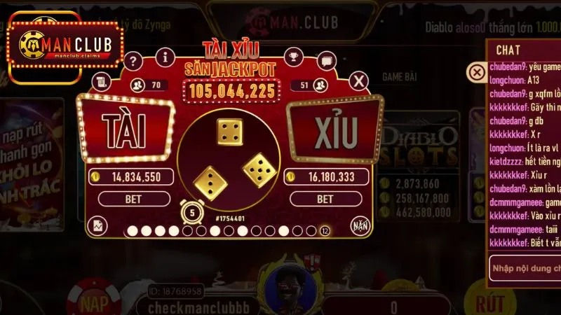 Sức hút tài xỉu ManClub là rất lớn