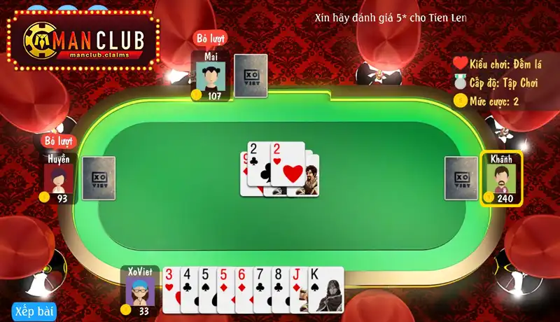Kinh nghiệm chơi Tiến lên miền Nam Manclub Kinh nghiệm chơi Tiến lên miền Nam Manclub
