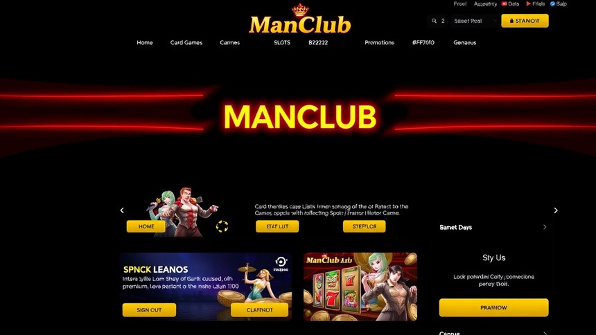 Giao diện Website ManClub hiện đại và thân thiện Giao diện Website ManClub hiện đại và thân thiện